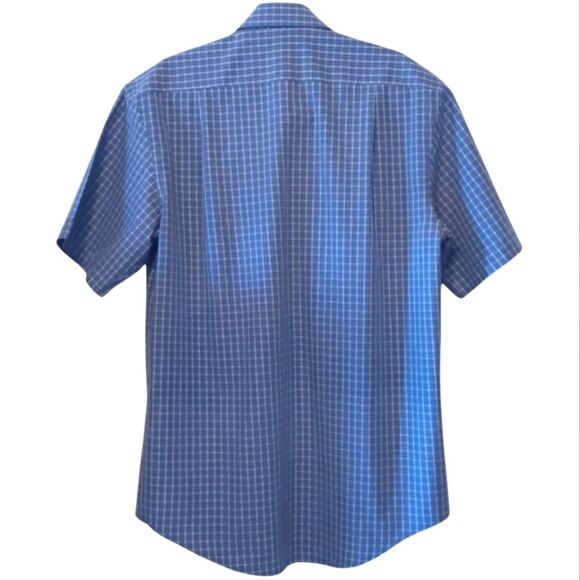 IZOD Button down Blue Shirt Men Size M - Picture 3 of 7